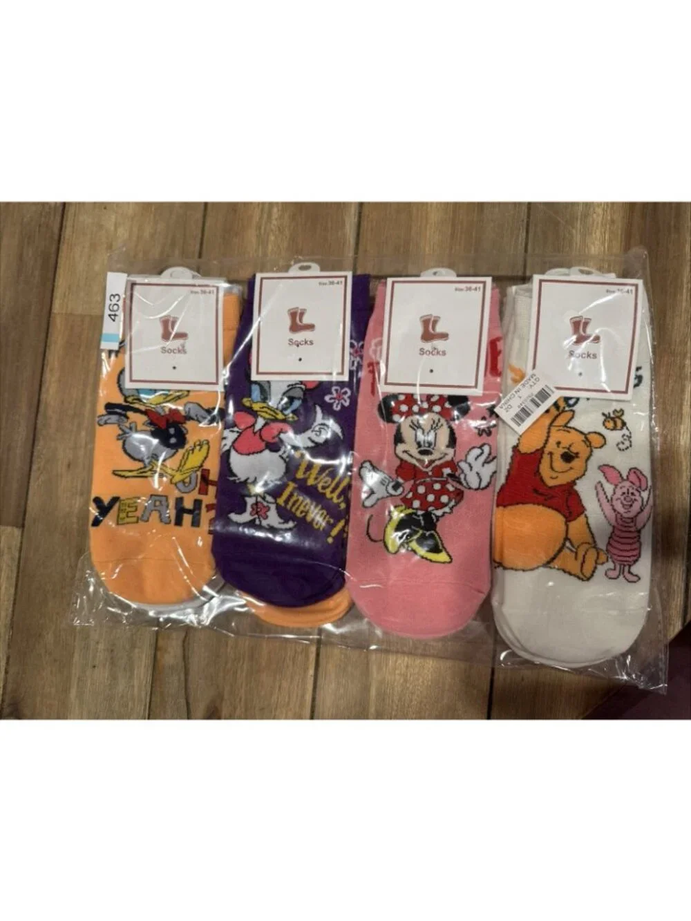 Disney Novelty Colorful Ankle Crew Socks Womens 5 Pair Pack S Small NEW